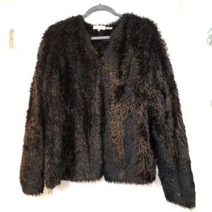 Calvin Klein Fluffy Cardigan Black 2X Black